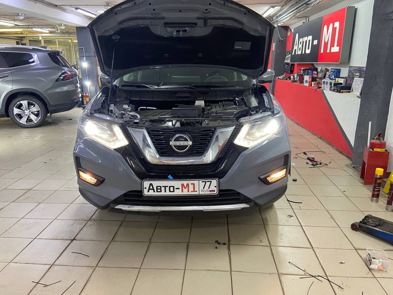 Установка противотуманных фар на Nissan X-Trail 