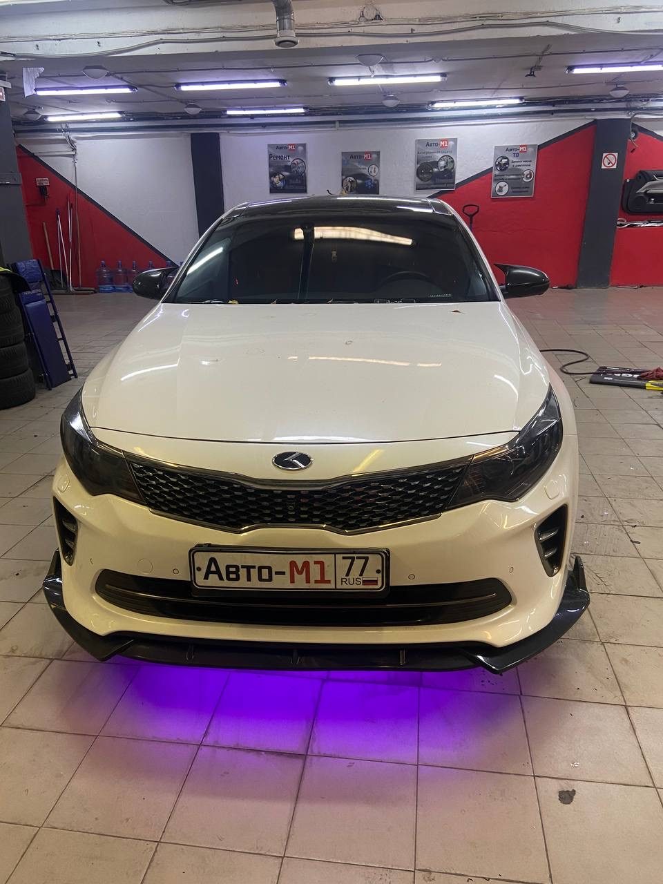 Установка подсветки днище на KIA optima