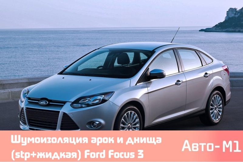 Шумоизоляция арок и днища (stp+жидкая) Ford Focus 3