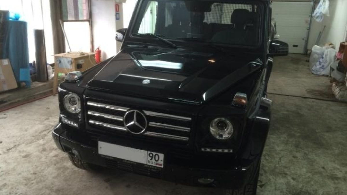Установка эксклюзивных ящиков из фанеры на Mercedes Gelandewagen