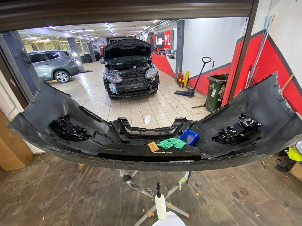 Установка противотуманных фар на Nissan X-Trail 
