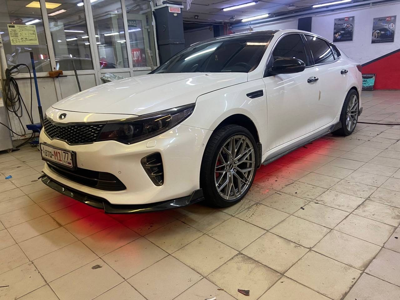 Установка подсветки днище на KIA optima